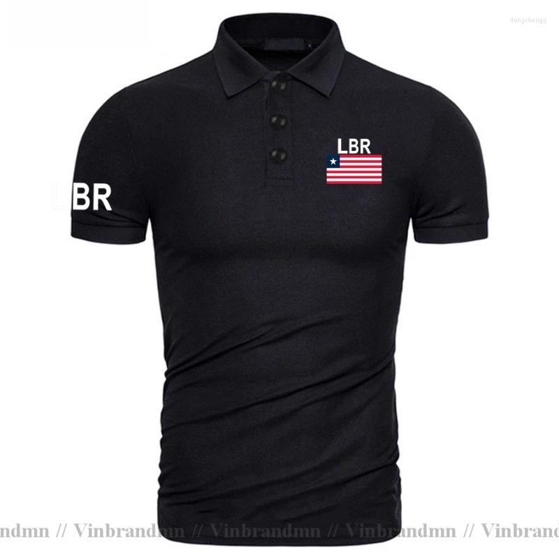 

Men's Polos Liberia Liberian Polo Shirts Men Fashion Brands Clothing Country Flag Design Cotton Nation Team Streetwear LR LBR, Forest green