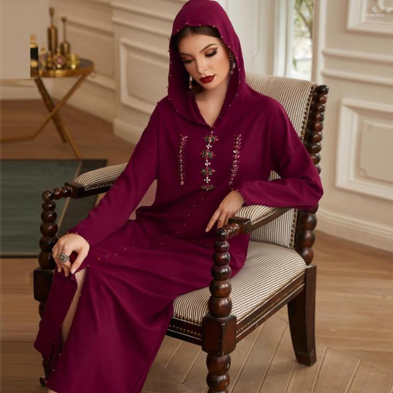 

Ethnic Clothing Abaya Dubai Hooded Muslim Fashion Hijab Dress American Islam African Women De Moda Musulman Djellaba Femme F2641