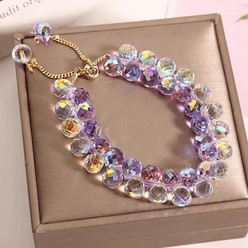 

Charm Bracelets Fashionable Crystal Beaded Bracelet Suitable For Femininity Handmade And Jewelry