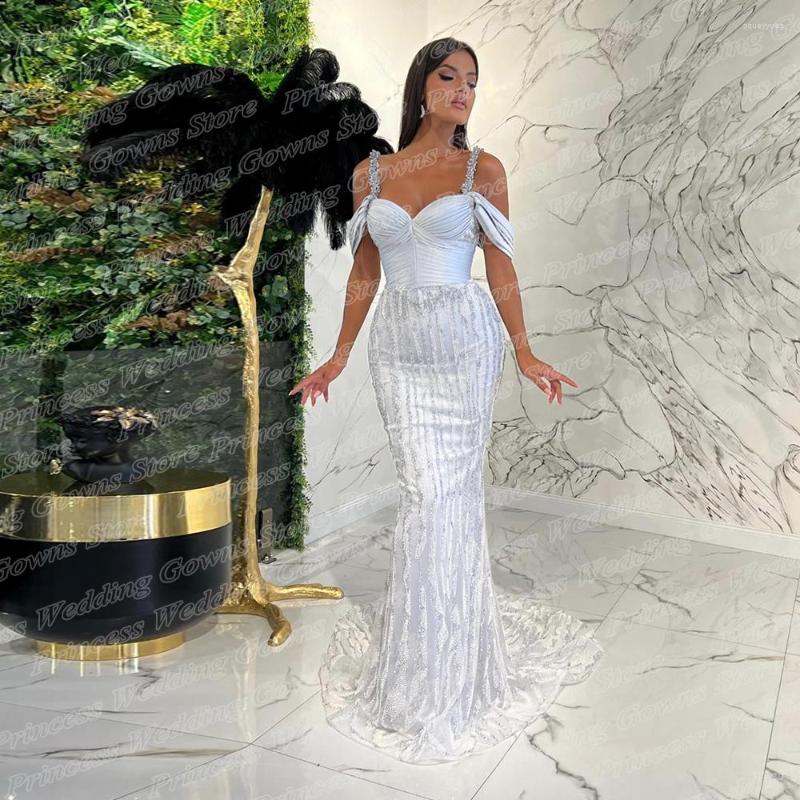 

Party Dresses Evening Long Luxury 2023 For Woman Spaghetti Straps Glitter Formal Mermaid Prom Gown Custom Sweetheat Vestido De Fiesta, Blue