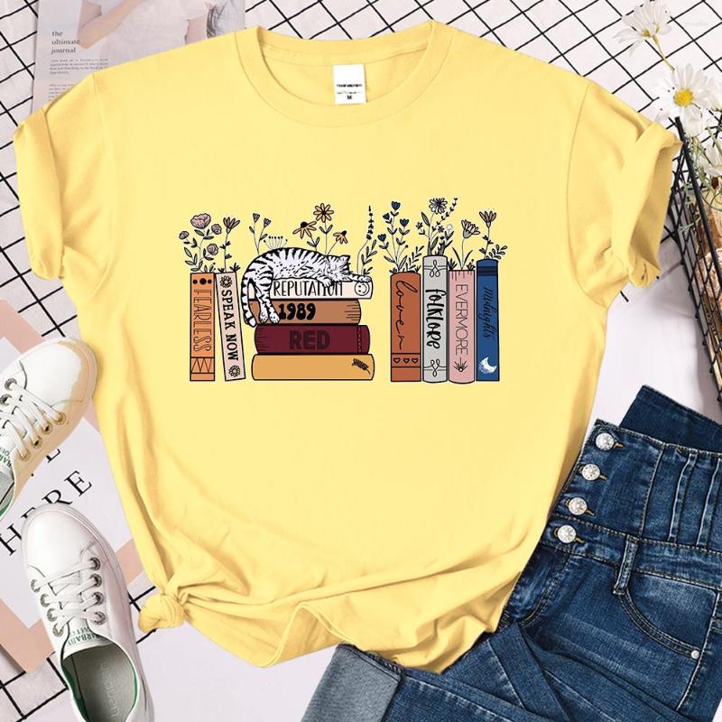 

Men's T Shirts Music Lover T-Shirt S 1989 Books Banner Eras Tour Outfit Clothes Tops Tees Camiseta, Black