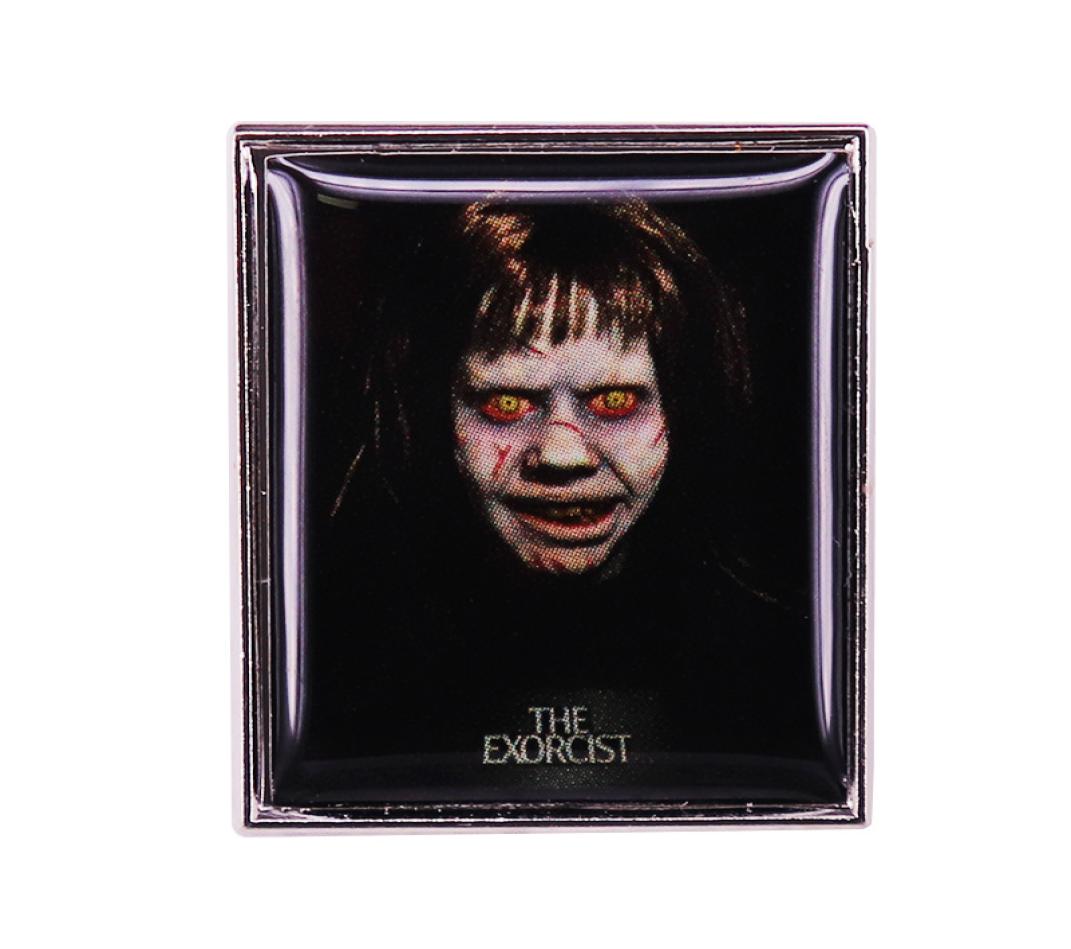 

The Ex0rcist Lapel Pin The Demonic Horror Film Poster Badge Brooch1704731, Red