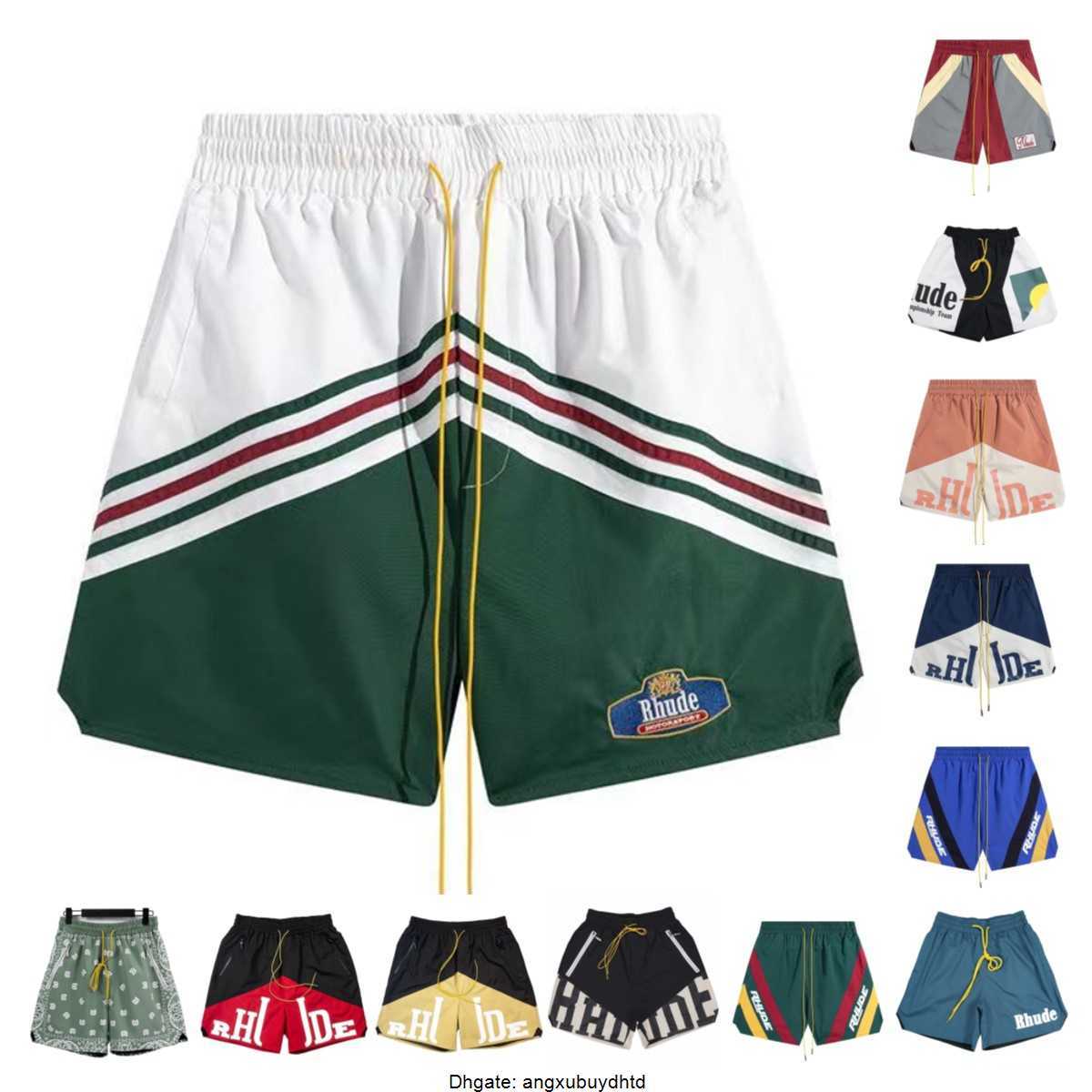 

Summer Rhude Mens Shorts Athletic Casual Mesh Short Men Womens High Quality Classic Beach Fashion Luxury Designer Casual Street Hip Hop Couples Designer Shorts, 17