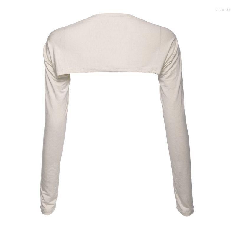 

Scarves Womens Muslim One Piece Long Shoulder Sleeves Shawl Arm Cover Shrug Crop Top Modal Bolero-Style Islamic Hijab Accessories