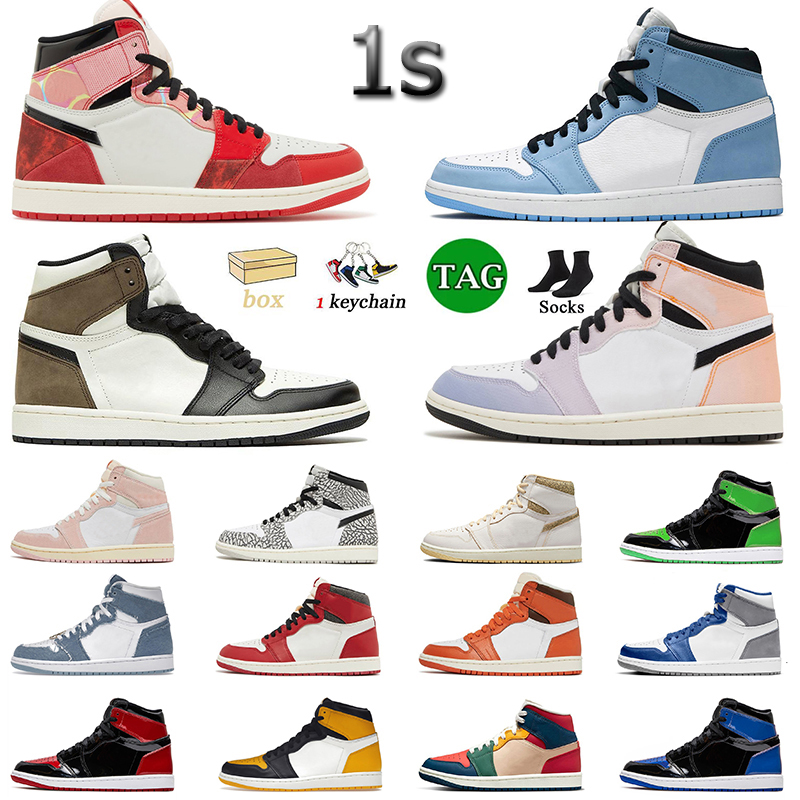 

2023 Jumpman 1 Basketball Shoes Men 1s Skyline Next Chapter True University Blue Hyper Royal Panda dark Mocha bred shadow UNC Smoke Grey Women Sport Trainers neakers, B15 36-46 multi color