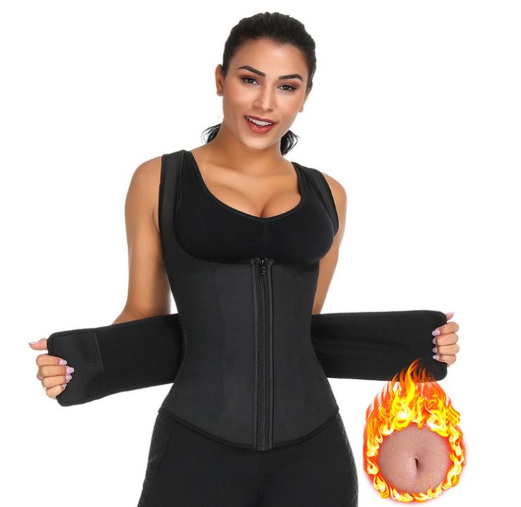 

Waist Trainer Girdles Slimming Sheath Neoprene Trimmer Belt Woman Cincher Corset Tummy Control Waist Curve Shaper3491182, Black