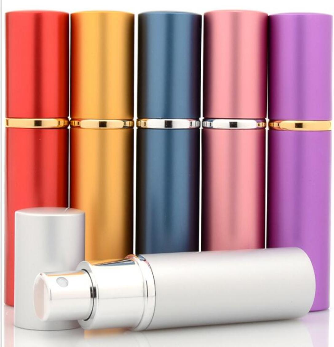 

10ml Aluminum Glass Perfume Bottle Fragrance Refillabe Portable bottle Refillable Mini Scentbottle Perfume Atomizer Empty Bottle 6456677