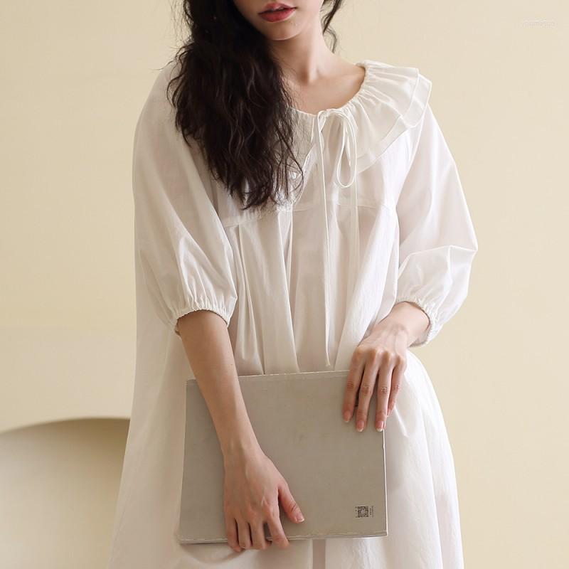 

Women's Sleepwear 2023 Spring Summer Female Cute Fashion Sleepshirt Ladies Cotton Nightgown Women Half Sleeve Round Collar, Pink