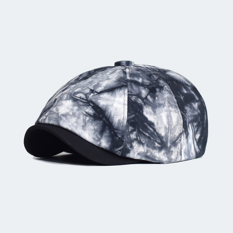 

Four Seasons Tie Dye Newsboy Ivy Caps Casual Beret Hats Gatsby Retro Hat Driver Flat Cap