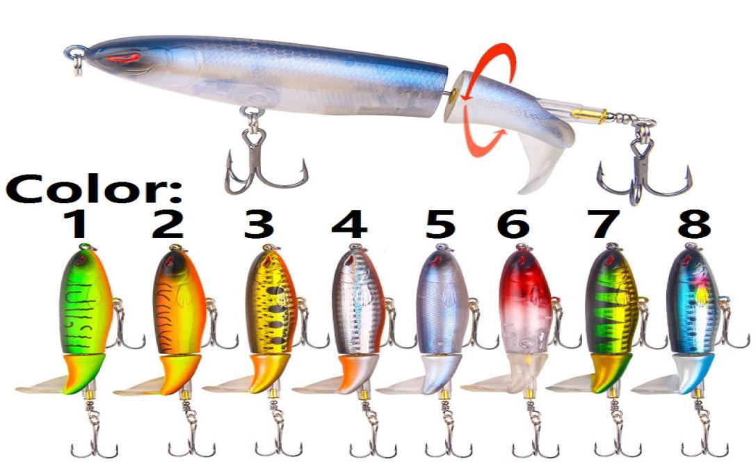 

Fishing Lures 10cm 13g Wobbler Top Water Lure Artificial Bait Soft Rotating Tail Fishing Tackle Hard Baits4890603