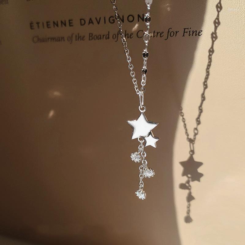 

Chains Luxury Tassel Zircon Star Choker Necklace Collar For Women Jewelry Gift Dz598