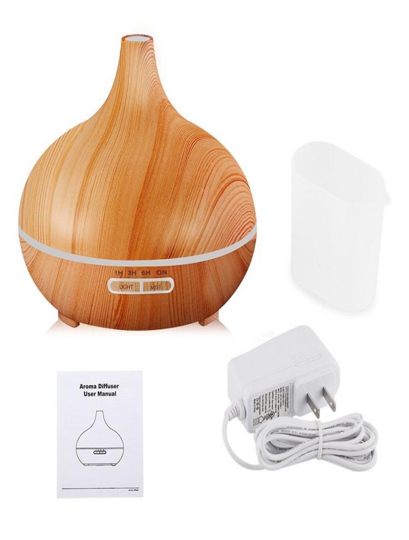 

New 300ml air humidifier essential oil diffuser aromatherapy lamp aromatic dating aromatherapy diffuser household wood grain9325834