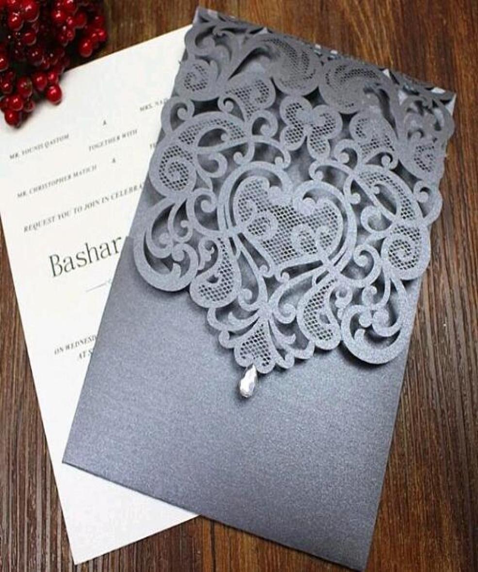 

Laser Cut Wedding Invitations Kits 50 Packs Laser Cut Wedding Invitations for WeddingBirthday PartiesBaby Showerno inner no env2037539, White