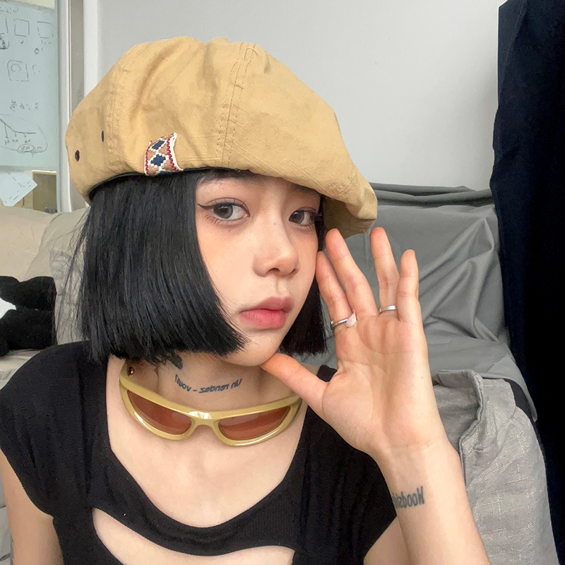 

Japanese Designer Beret 2023 New Mori Retro Painter Hats for Womwn Korean Version Solid Color Thin Cloud Berets for Men Gorras