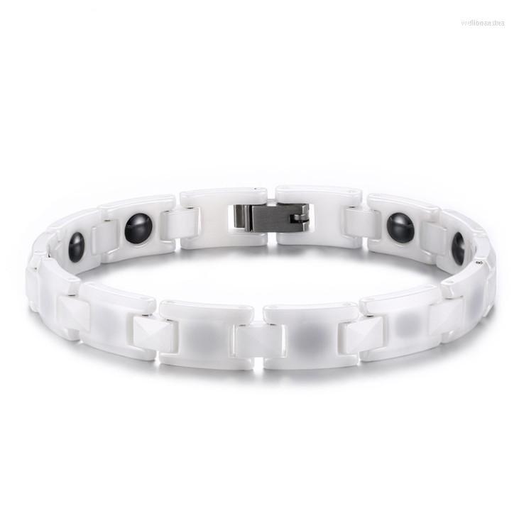 

Link Bracelets Simple Magnetic Trend Ceramic Black Stone Women's Fashion