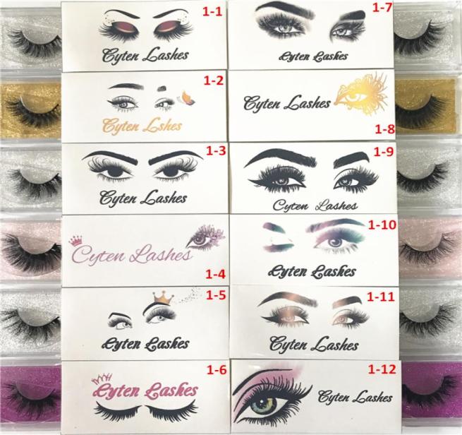 

Logo Mink Eyelashes 3D Mink Lashes Thick HandMade Full Strip Lashes Cruelty Luxury Mink Lashes False Eyelashes7163532