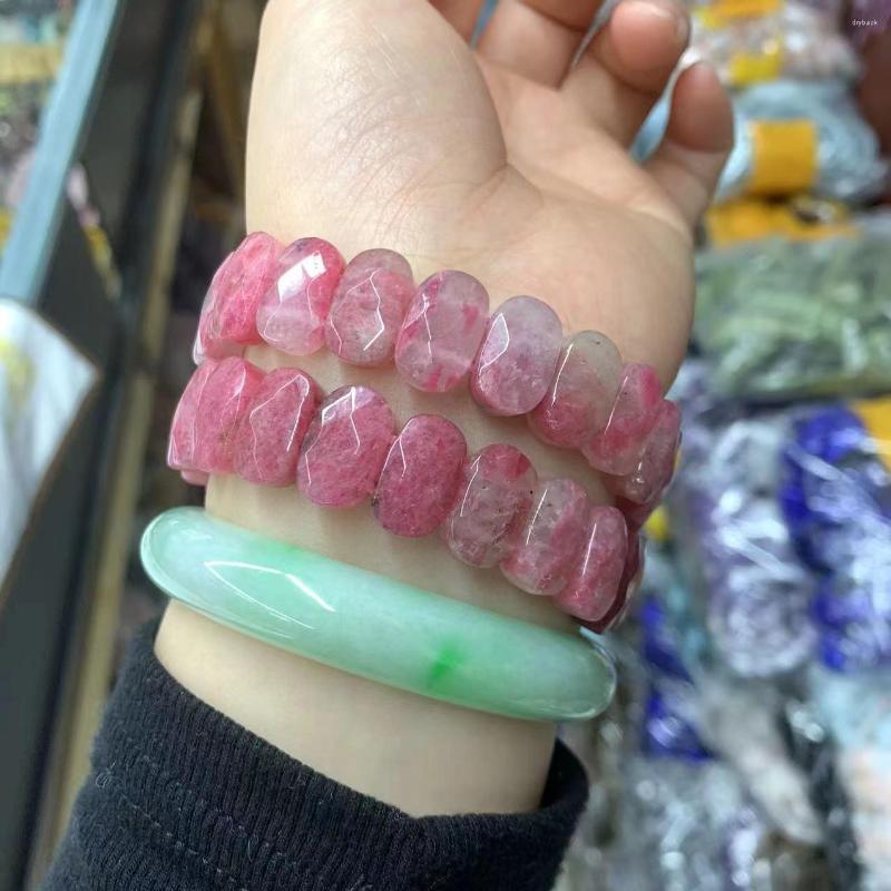 

Strand 2023 Natural Brazilian Rosestone Bracelet 8 X 14mm Premium Jewelry Gemstones For Men Women Gift Wholesale Valentine's Day!