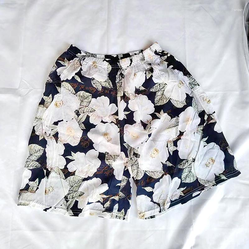 

Women's Shorts Cotton Silk Quarter Pants Summer Beach Thin For Home Outwear Casual Fashion, 09