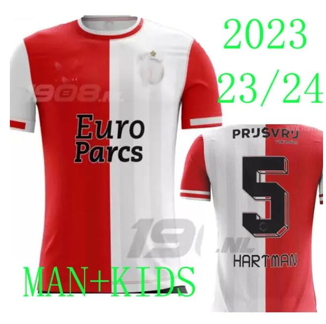 

23 24 FEYENOORDS LEGIOEN Q. TIMBER Soccer Jerseys Home away Third KOKCU HET Gimenez TRAUNER 2023 2024 football shirt men kids maillots de football Jerseys de futbol