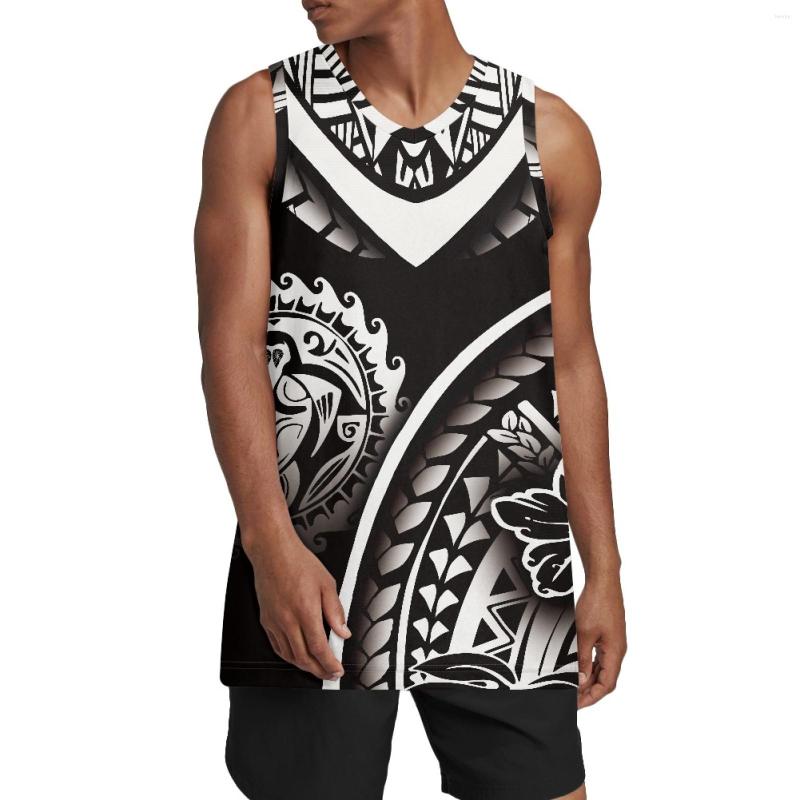 

Men's Tank Tops Polynesian Tribal Pohnpei Totem Tattoo Prints Reversible Men's Mesh Performance Athletic Basketball Team, Hdrd1338bz5