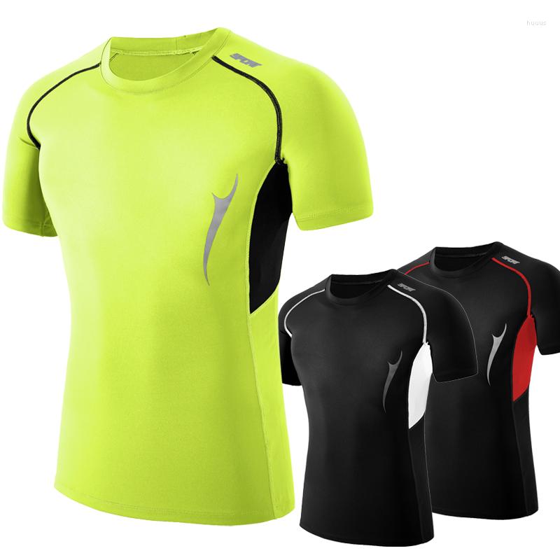

Men's T Shirts Summer Men's Breathable And Comfortable Fitness Sports Round Neck Quick-Drying T-Shirt Training Running Short Sleeves, Green
