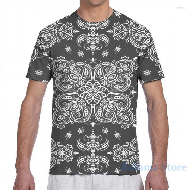 

Men's T Shirts Bandana Style Print Men T-Shirt Women All Over Fashion Girl Shirt Boy Tops Tees Short Sleeve Tshirts, 2-women