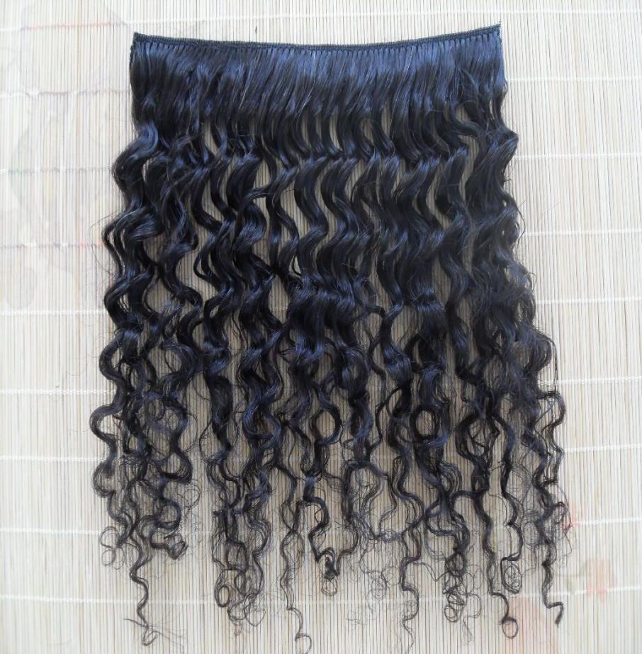 

brazilian virgin curly hair weft clip in kinky curl weaves 9 pcs one set unprocessed natural black color human extensions can be d4019508