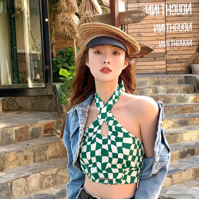 

Korean Simple Straw Berets Hand Crochet Octagonal Women's Hats Spring and Summer Retro Navy Hat Japanese Mori Painter Cap