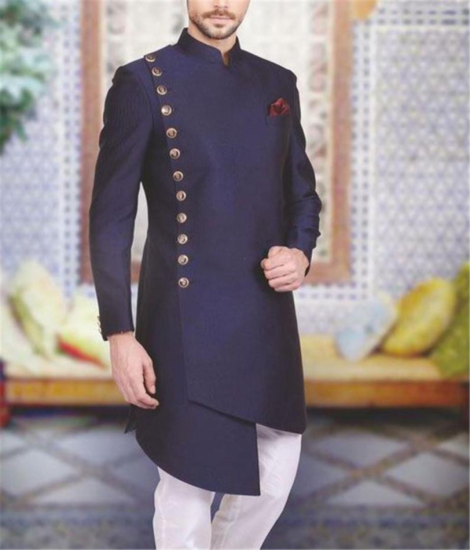 

Navy Arabic Men Suits Stand Collar Prom Suits Slim Fit Wedding Suits for Men Tuxedos Suit Only One Jacket Cheap Mens Blazer Jacket8730870, Light gray