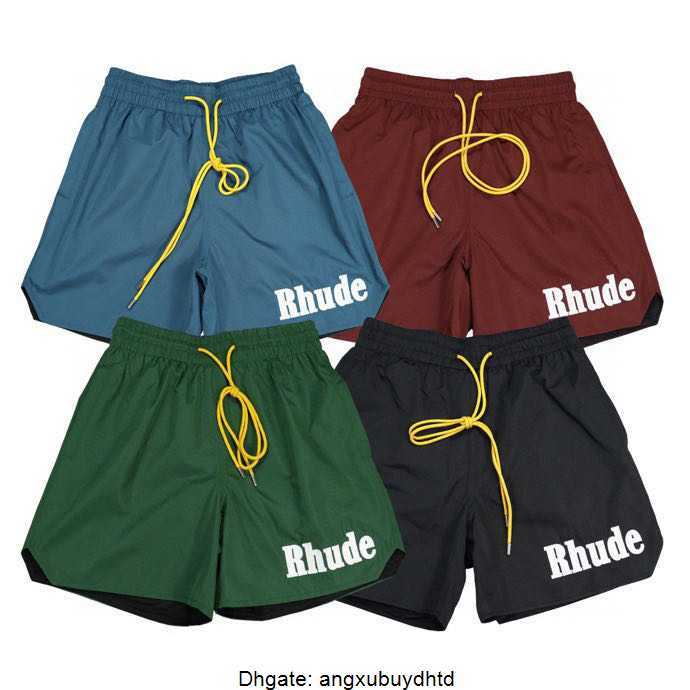 

Rhude Designer Short Biker Women Shorts Gym Men Casual Workout relaxed letter pattern cacual Man Beach Short Summer Swim Quick Drying Designer Woman Athletic Short, Red