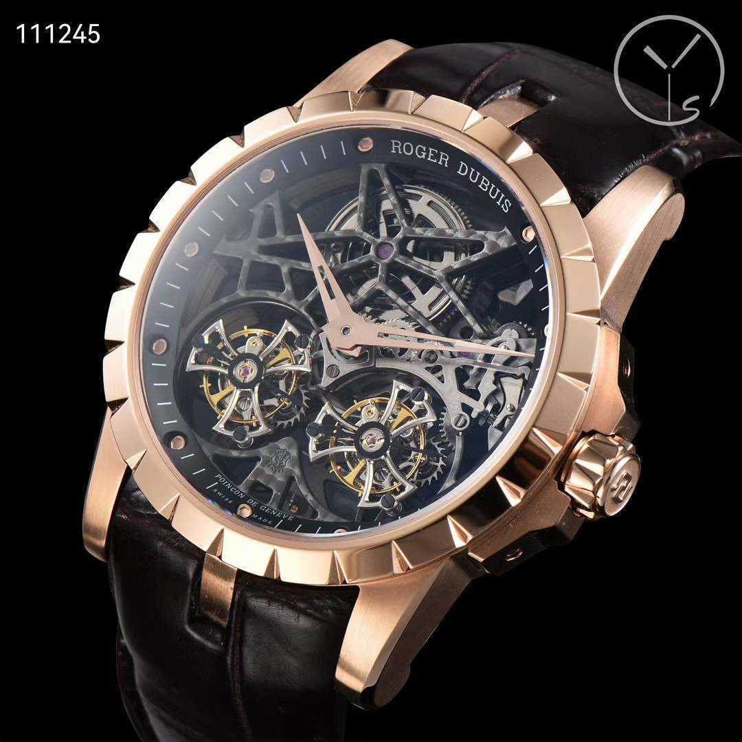 

Super complex Two real tourbillon wrist watches for man Dubi RDDB(ex)s08/09 Automatic movement 46mm Designer Luxury Style 3p