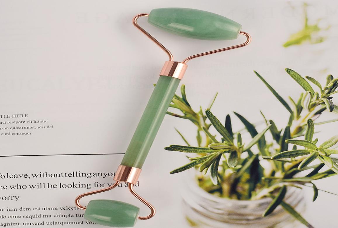 

Facial Jade Roller Natural Aventurine Face Massage Rollers Spa Acupuncture Scraping Eye Neck Health Healing Stone Beauty Body Mass8559678