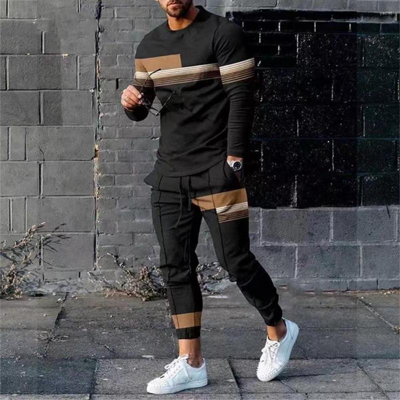 

Men's Tracksuits Autumn Tracksuit Long Sleeve T Shirt Sweatpants Suit Men Streetwear Vintage Sweatshirt Oversized Clothing 2 Piece Sets 2023, P-11