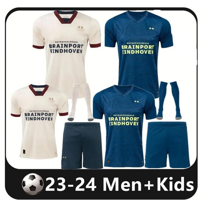 

23 24 Eindhoven Away Soccer Jerseys 2023 2024 Hazard FABIO Silva Home football shirts adult kids kits