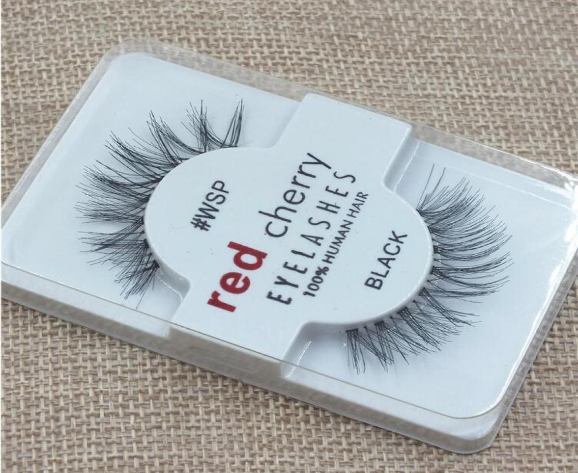 

Factory directly RED CHERRY False Eyelashes Natural Long Eye Lashes Extension Makeup Professional Faux Eyelash Winged Fake Lashes 7880549