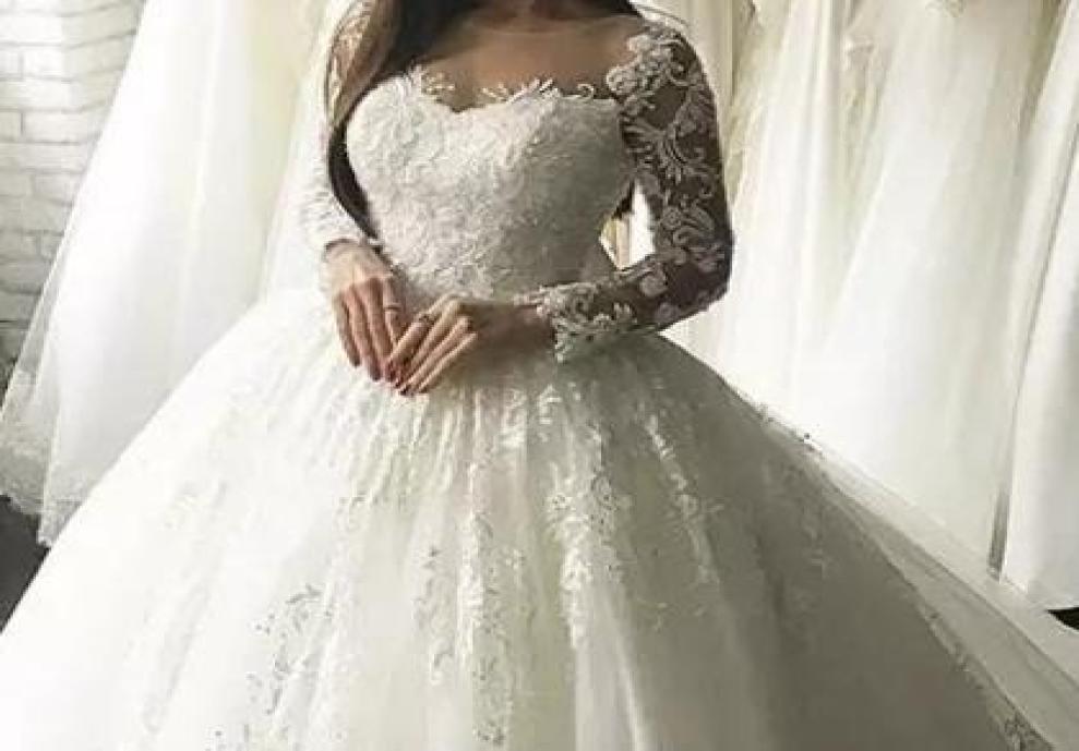 

Luxury Lace Ball Gown Wedding Dresses Vintage Bridal Wedding Gown High Quaity Factory Custom Made Vestido De Novia5196487, Gold