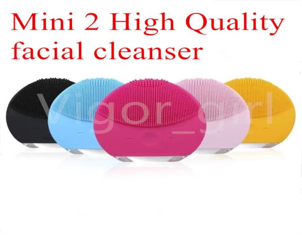 

Facial Cleansing Tools Brush Silicone Cleanser Waterproof USB Rechargeable Skin Care Massage MINI 2 Face Cleaning Brush5720012