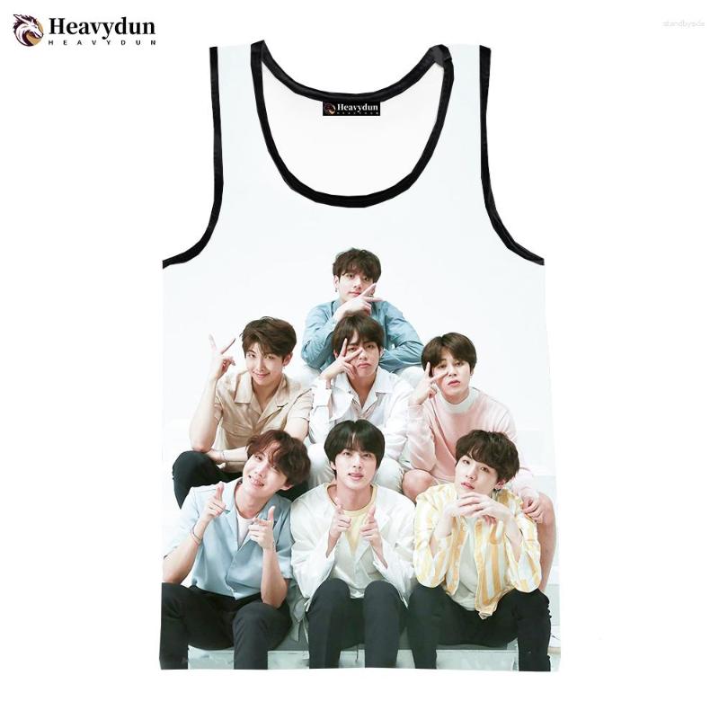

Men's Tank Tops Hip Hop Style Korean Stars Fashion Summer Men Sleeveless Spring Harajuku Personality 3D Printed Tees, Vip1
