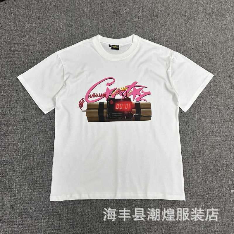 

Cortez Demon Island Classic Short Sleeve T-shirt Summer New Loose Casual Round Neck Couple Bottom Shirt 5 AV8W, 3115 white