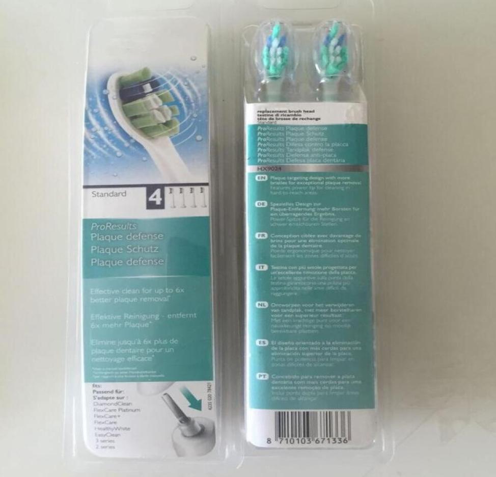 

Toothbrush Heads Pro Results Standard 4 brush heads HX9034 HX9024 toothbrushs head5555187