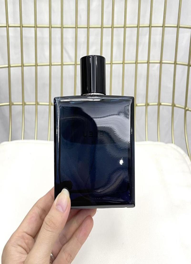 

Man Perfume Male Fragrance Masculine EDT 100ML Citrus Woody Spicy and Rich Fragrances Dark bluegray thick glass bottle body fast 6697212