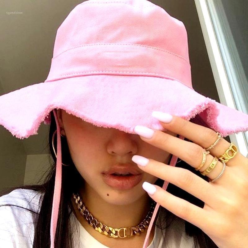 

Bucket Le Brim Hats Summer Travel Bob Artichaut Woman Wide Outdoor For Hat Sunshade Smnjw, Pink