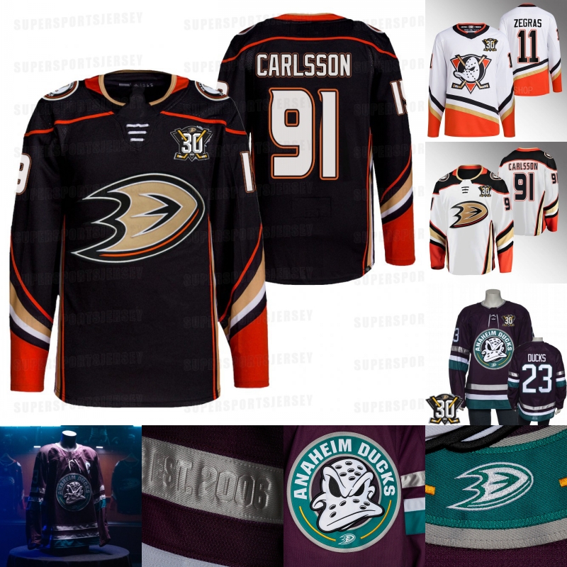 

Anaheim 91 Leo Carlsson Ducks 30th Hockey Jerseys Cam Fowler John Gibson Adam Henrique Jakob Silfverberg Ryan Strome Frank Vatrano McGinn 100% Stitched ALL PLAYER, Purple 30th