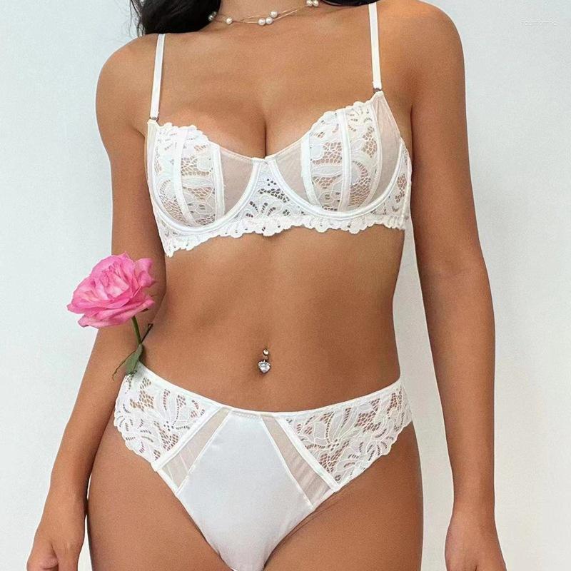 

Bras Sets S M L XL ABC Cup 2023 French Lace Ultrathin Underwear Women Sexy Lingerie Suits Push Up Adjust Gather Ladies Bra Panties Set, Black