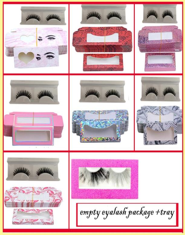 

empty eyelash packaging box tray for mink lashes eye lash packaging box for false eyelashes eyelash packaging1179470