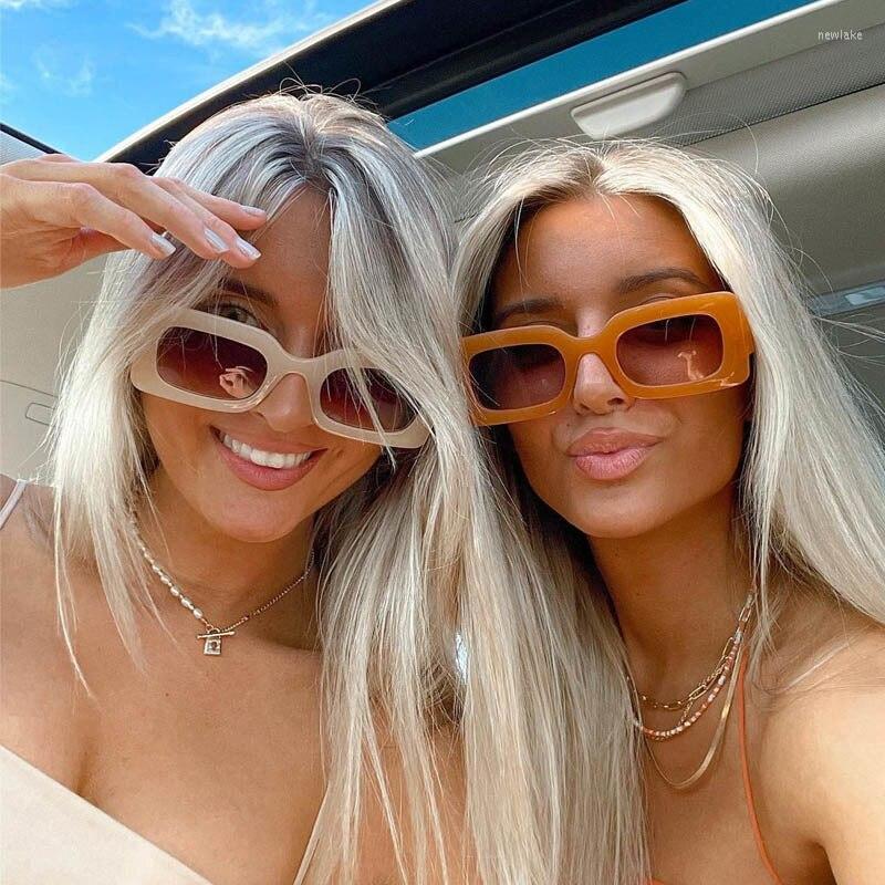 

Sunglasses Women Fashion Jelly Color Square Sun Glasses Men Pink Shades For Hip Hop Mujer