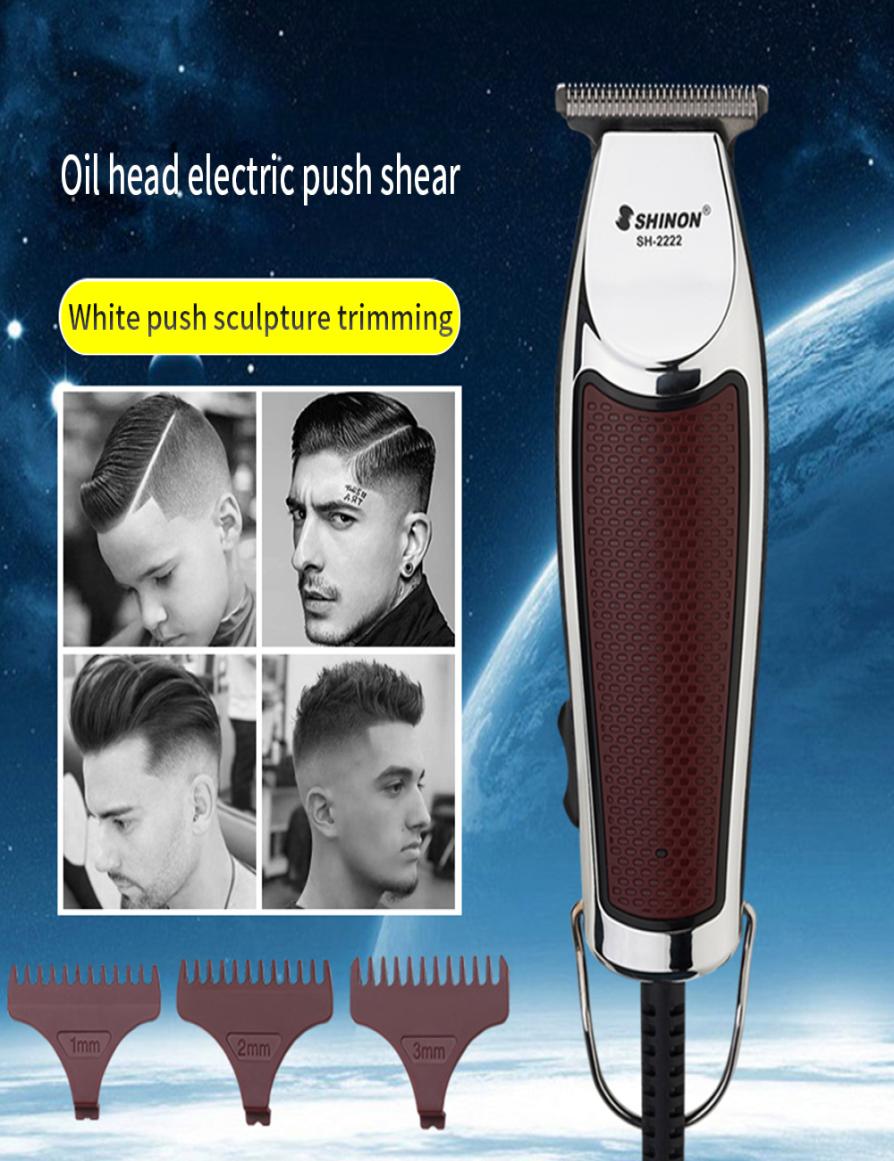 

SHINON New Oil Head Carving Electric Clipper Salon Pushes White Nicks Special Hair Clipper Strong Power Professional Barber Hair T4935589