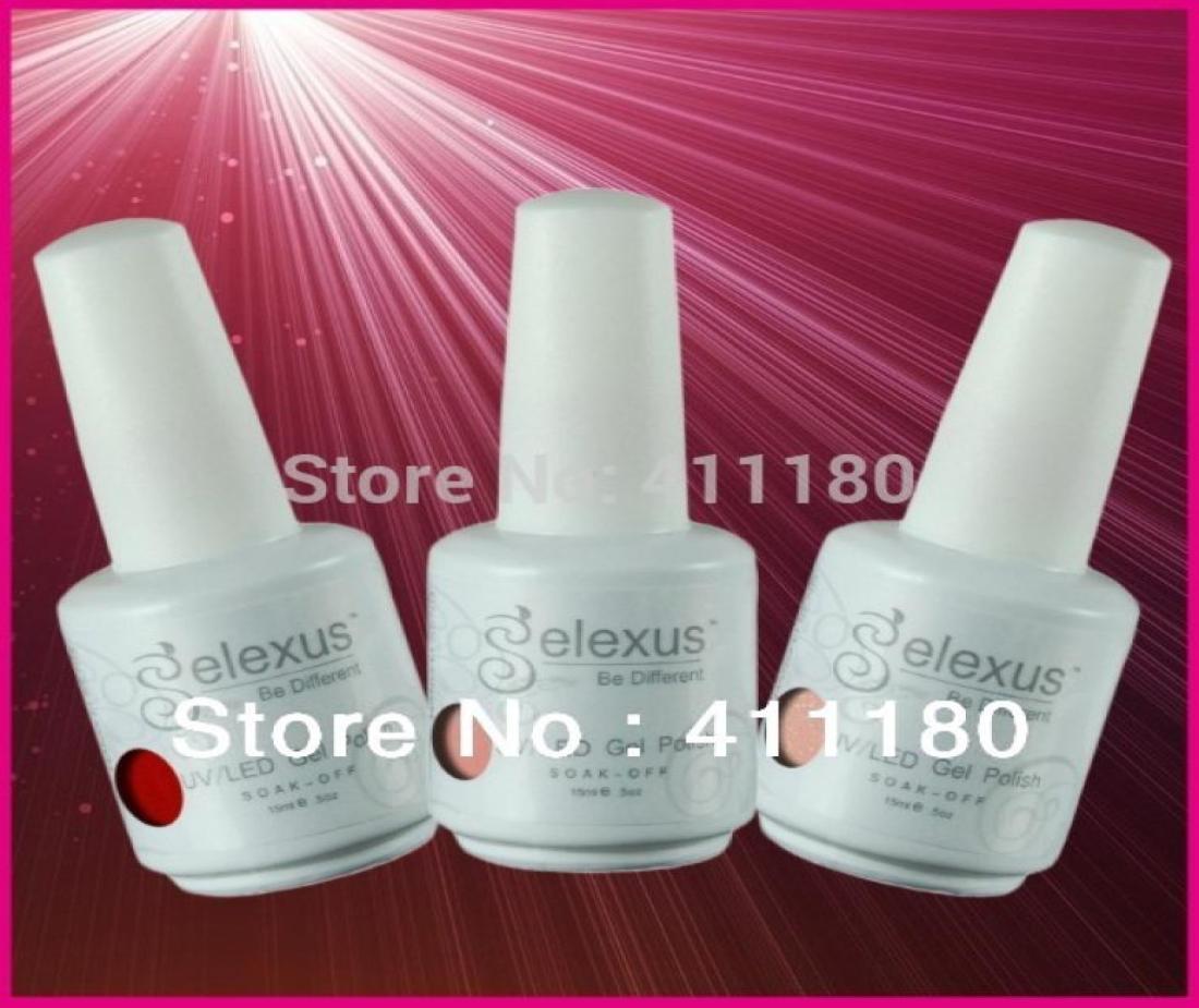

Whole 12Pcslot You choose 12pcs 100 New Gelexus Soak Off UV LED Nail Gel Polish Total 343 Fashion Colors1550210, Beige