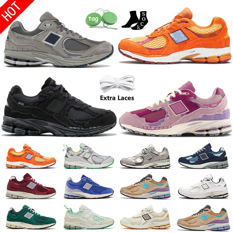 

2002R Casual Shoes Protection Pack Rain On Cloud Phantom Designer Athletic Sneakers Pink Purple Grey Navy Sea Salt Luxury OG 2002 R Salehe Bembury Trainers Runner, Orange