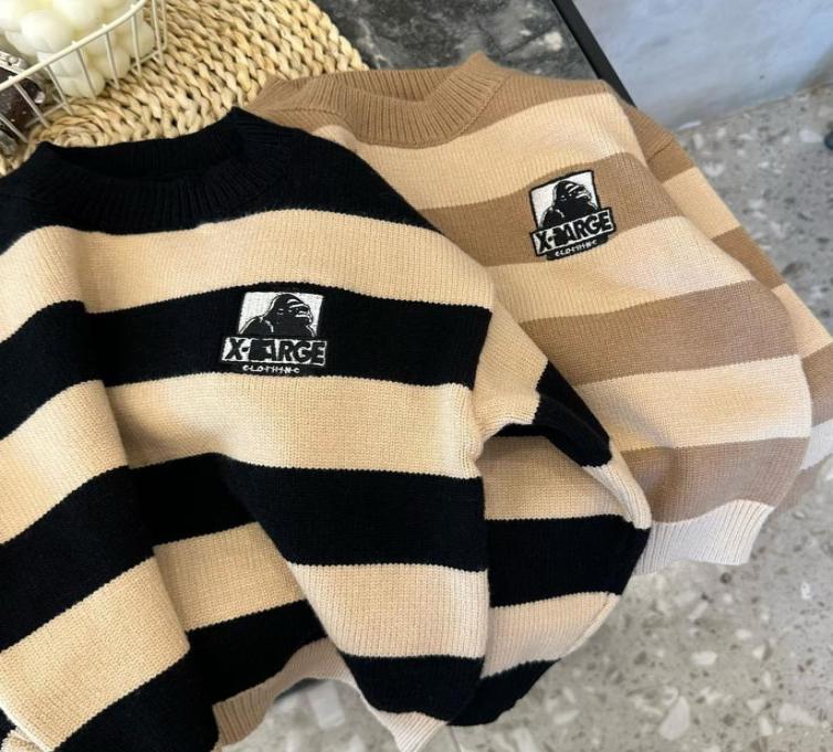 

Autumn New Boys Girls Clothes Baby Sweater Pullover Toddler Knit Sweater Kids Knitwear Long Sleeve Cotton Boy Tops 27T8871915, Black